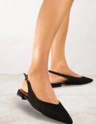 vices Sandale Negre Slingback cu Branț din Piele Naturală Annisae