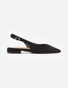 vices Sandale Negre Slingback cu Branț din Piele Naturală Annisae