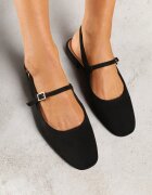 vices Sandale Negre Slingback cu Branț din Piele Naturală Sovritia