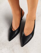 vices Sandale Negre Slingback cu toc Tilarina