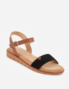 vices Sandale Negre stil Basic cu bareta cu cataramă Loretha