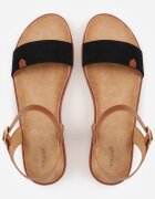 vices Sandale Negre stil Basic cu bareta cu cataramă Loretha