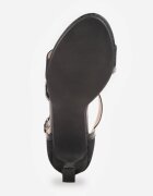 vices Sandale Negre stiletto Decorate cu zirconii și sclipici Lenallis