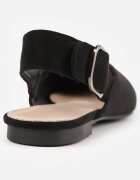 vices Sandale Negre Tip Slingback cu Branț din Piele Naturală Rallora
