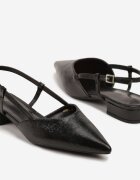 vices Sandale negre tip Slingback Nilessea