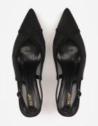 vices Sandale Negre Transparente cu toc mic Tip Slingback Atilessa