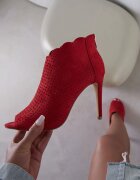 vices Sandale Roșii Ajurate cu toc stiletto Selith