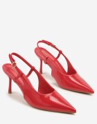 vices Sandale Roșii Lăcuite cu toc cui Slingback Raleira