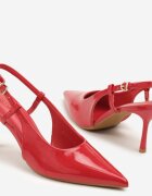 vices Sandale Roșii Lăcuite cu toc cui Slingback Raleira
