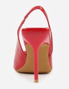 vices Sandale Roșii Lăcuite cu Toc Stiletto Slingback cu Cataramă Metalică Harmonia