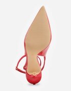 vices Sandale Roșii Lăcuite cu Toc Subțire Tip Slingback Dolenita