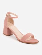 vices Sandale Roz Basic cu toc gros Soretta