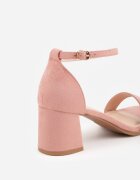 vices Sandale Roz Basic cu toc gros Soretta
