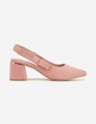 vices Sandale Roz cu toc bloc Slingback cu branț din piele Vevoline