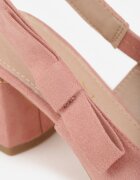 vices Sandale Roz cu toc bloc Slingback cu branț din piele Vevoline