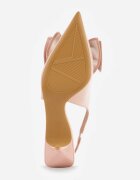 vices Sandale Roz cu toc stiletto Slingback decorate cu fundă Nilendria
