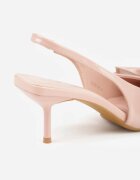 vices Sandale Roz cu toc stiletto Slingback decorate cu fundă Nilendria