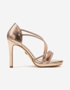 vices Sandale Șampanie cu toc stiletto decorate cu zirconii Noritia