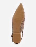 vices Sandale Șampaniu Slingback cu Branț din Piele Naturală Rallora
