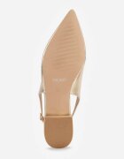 vices Sandale Slingback Aurii cu Branț din Piele Naturală Lisanilis