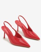 vices Sandale Slingback Roșii cu toc stiletto Tilionea