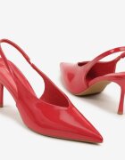 vices Sandale Slingback Roșii cu toc stiletto Tilionea
