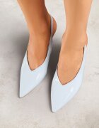 vices Sandale tip pantof Albastre Slingback cu toc tip stiletto Tilionea