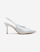 vices Sandale tip pantof Albastre Slingback cu toc tip stiletto Tilionea