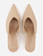 vices Sandale tip pantof Bej închis cu toc cui Slingback Kolliva
