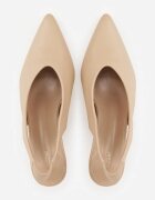 vices Sandale tip pantof Bej închis cu toc pisicuță Tip slingback Liluriela