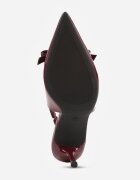 vices Sandale Visinii Lăcuite cu toc stiletto Tip Slingback cu fundă Dorozia