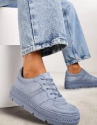vices Sneakers albastre cu Perforație pe Talpă Sculptată Riparian Rights