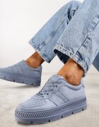 vices Sneakers albastre cu Perforație pe Talpă Sculptată Riparian Rights