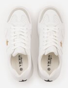 vices Sneakers Albi-Aurii pe Platformă cu Steluță Fenarra