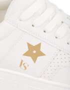 vices Sneakers Albi-Aurii pe Platformă cu Steluță Fenarra