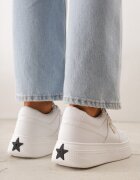 vices Sneakers Albi Basic cu Platformă cu Decorațiune Triunghiulară Mellinata