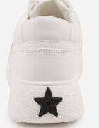 vices Sneakers Albi Basic cu Platformă cu Decorațiune Triunghiulară Mellinata