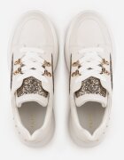 vices Sneakers Albi cu pană și inserții cu sclipici Morinatea