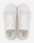 vices Sneakers Albi cu platformă cu parte superioară ajurată Lumerise