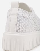 vices Sneakers Albi cu platformă cu parte superioară ajurată Lumerise