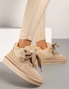 vices Sneakers Bej închis De iarnă Stilizați ca ghete de zăpadă cu blană Tennira