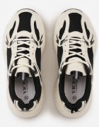 vices Sneakers Bej-Negru pe platformă Decorați cu ștanțare Natiselle