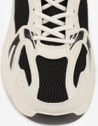 vices Sneakers Bej-Negru pe platformă Decorați cu ștanțare Natiselle