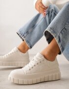 vices Sneakers Bej pe platformă stil Chunky cu perforații Hypsyllis