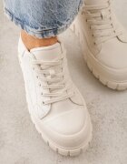 vices Sneakers Bej pe platformă stil Chunky cu perforații Hypsyllis