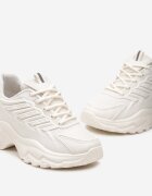 vices Sneakers bej pe talpă imprimată cu inserții din plasă Amrogia