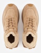 vices Sneakers Ghete de zăpadă Maro deschis cu Platformă cu Inscripție și Blană Lanite