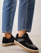 vices Sneakers în stil Basic cu inserții din imitație de nubuc Akila Negri