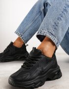 vices Sneakers Negri Clasici Cu șireturi Pe platformă joasă Lenivia
