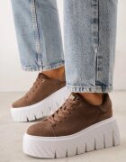 vices Sneakers pe platformă chunky Tassi Bej închis